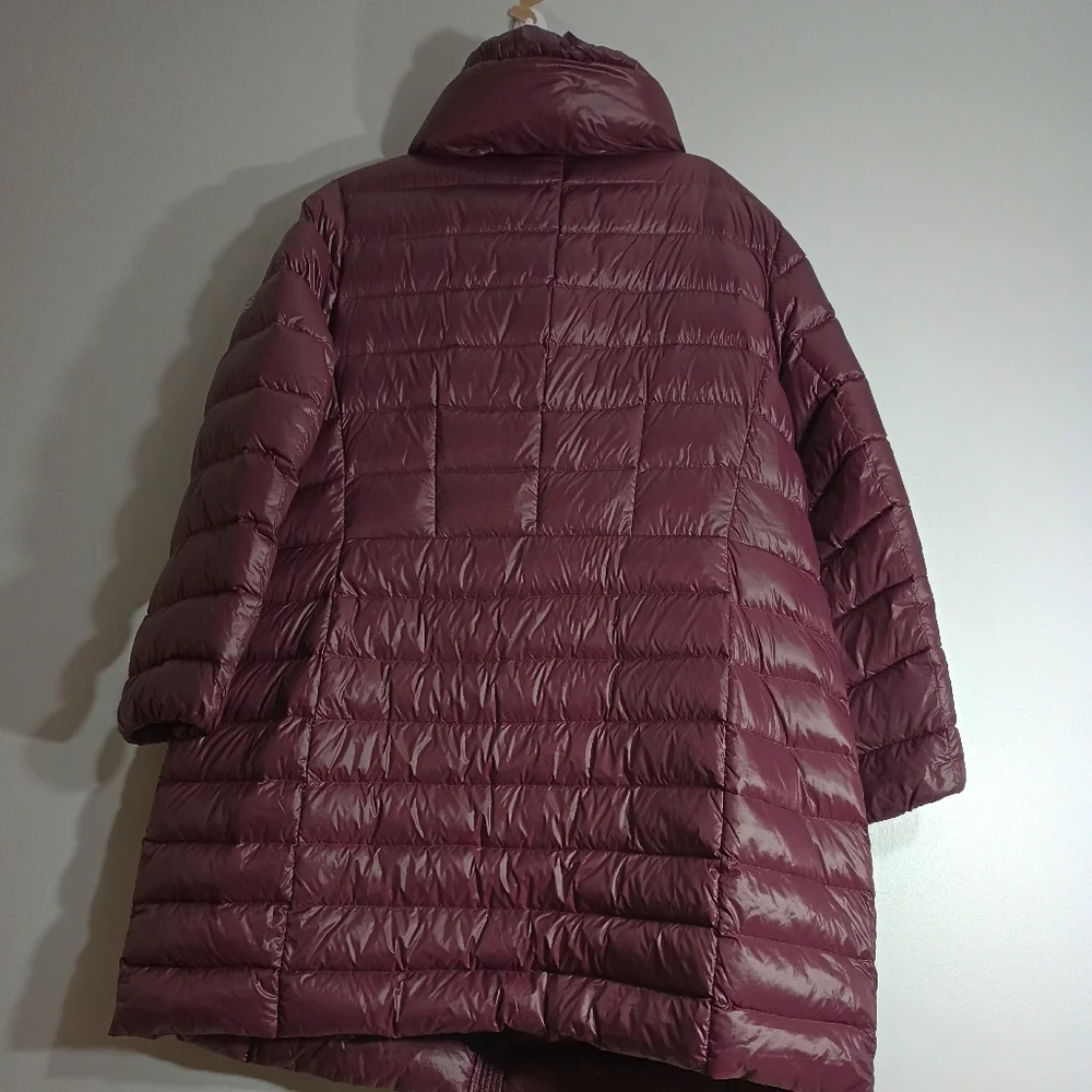 Michael Kors Maroon Down Puffer Jacket 2XL
